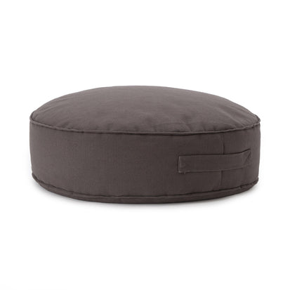 Pouf Nashik, Dunkelgrau, 100% Baumwolle