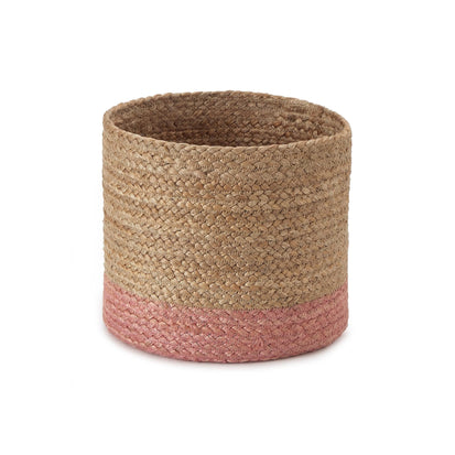 Aufbewahrung Dasai, Natur & Pink, 100% Jute